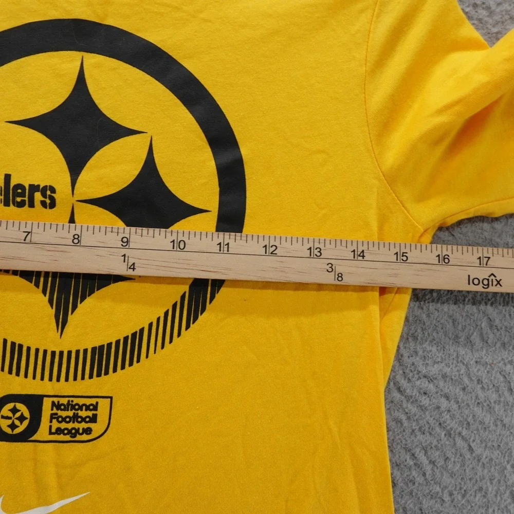 Nike Kids Pittsburgh Steelers NFL Graphic T-Shirt Yellow‎ Size M NEW